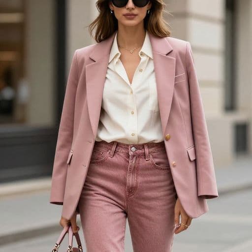 AI カラー分析のユーザー写真。女性ポートレート、暖色ヘア、アンダートーンに合う配色コーデ。